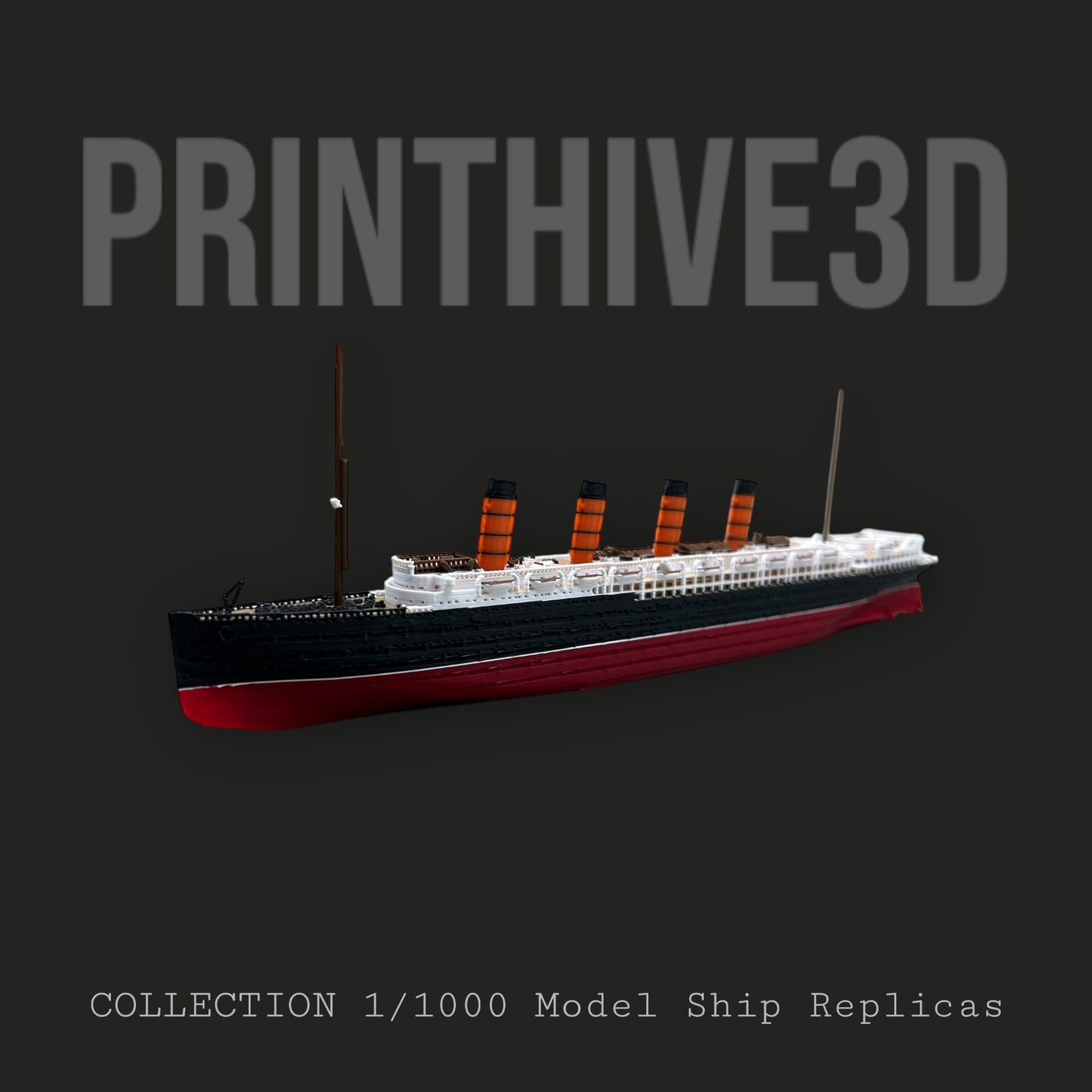 12" RMS Lusitania Replica