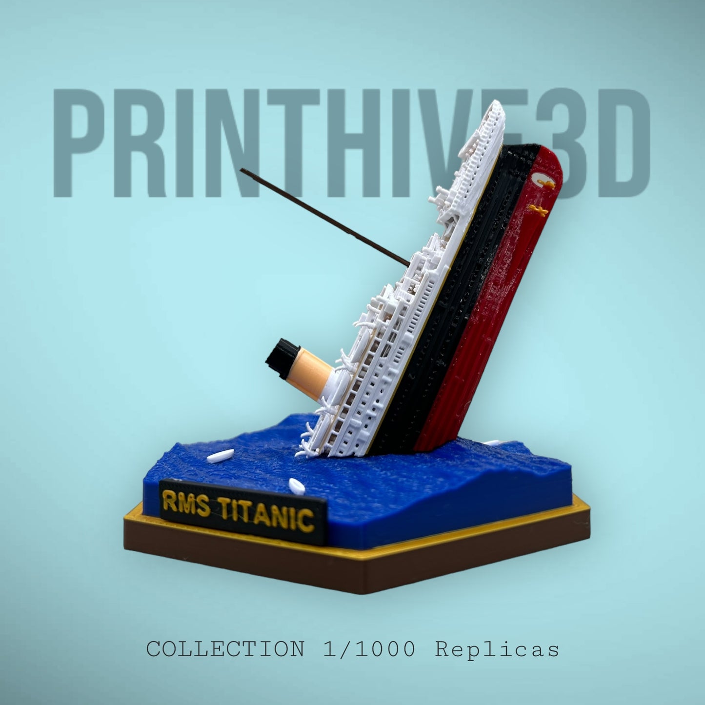 Titanic Sinking Model Detailed Replica Diorama, Titanic Toys, Titanic Gift, Titanic Ornament, Sinking Titanic, Cake Topper