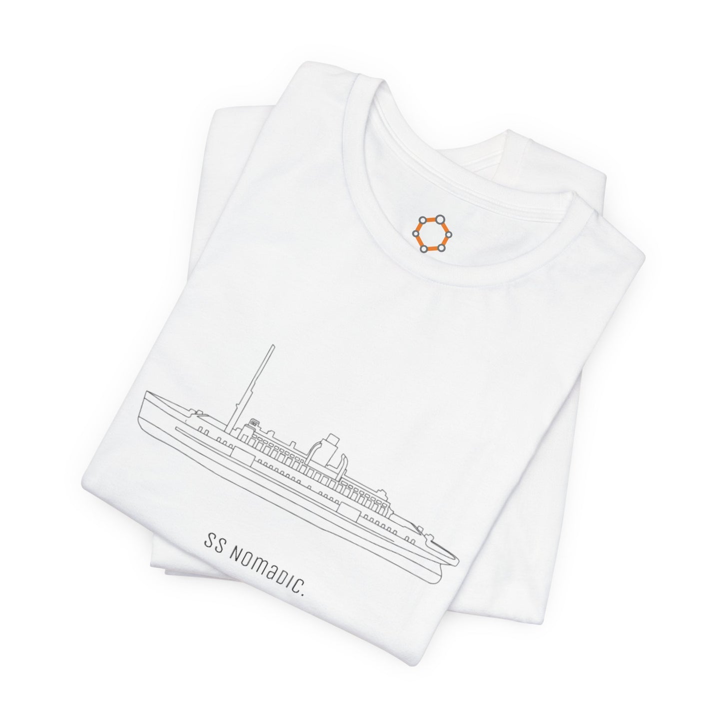 SS Nomadic Ship Outline T-Shirt — Vintage Ocean Liner Tee