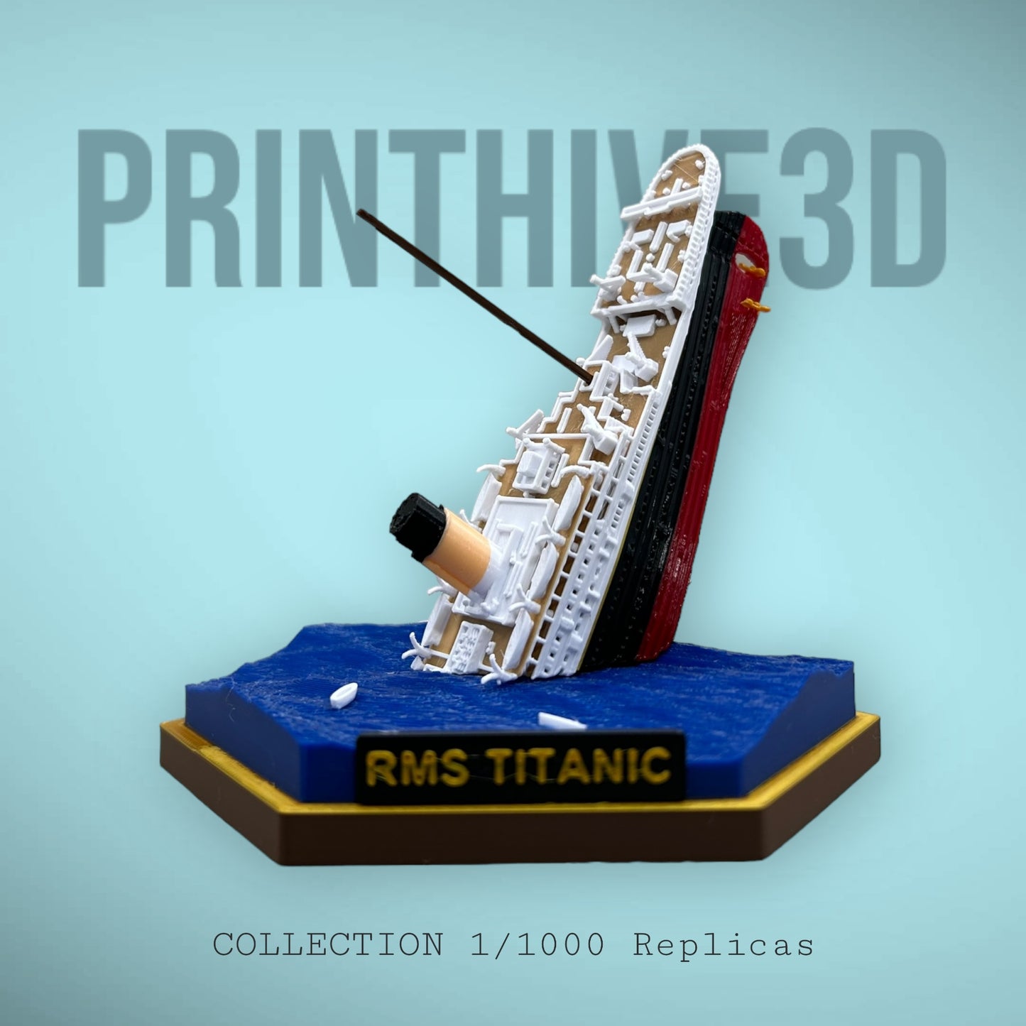 Titanic Sinking Model Detailed Replica Diorama, Titanic Toys, Titanic Gift, Titanic Ornament, Sinking Titanic, Cake Topper