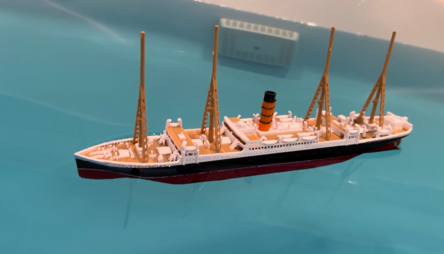 RMS Carpathia Submersible Model, Educational Model, FLOATS & SINKS Historically accurate