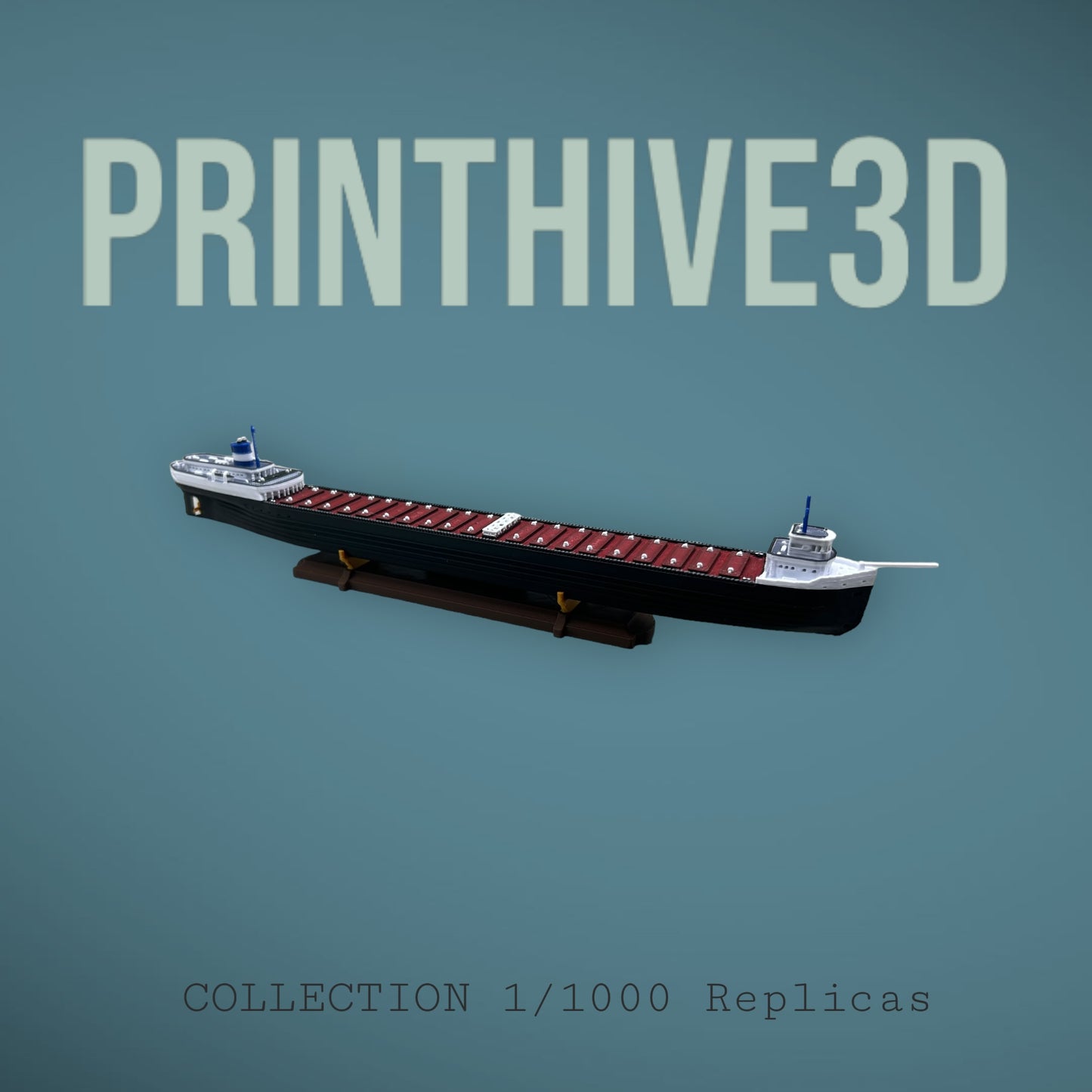 Great Lakes Legends Model Ship Bundle - Edmund Fitzgerald, William Clay Ford, and Arthur M. Anderson, 12" Freight Ship Replicas