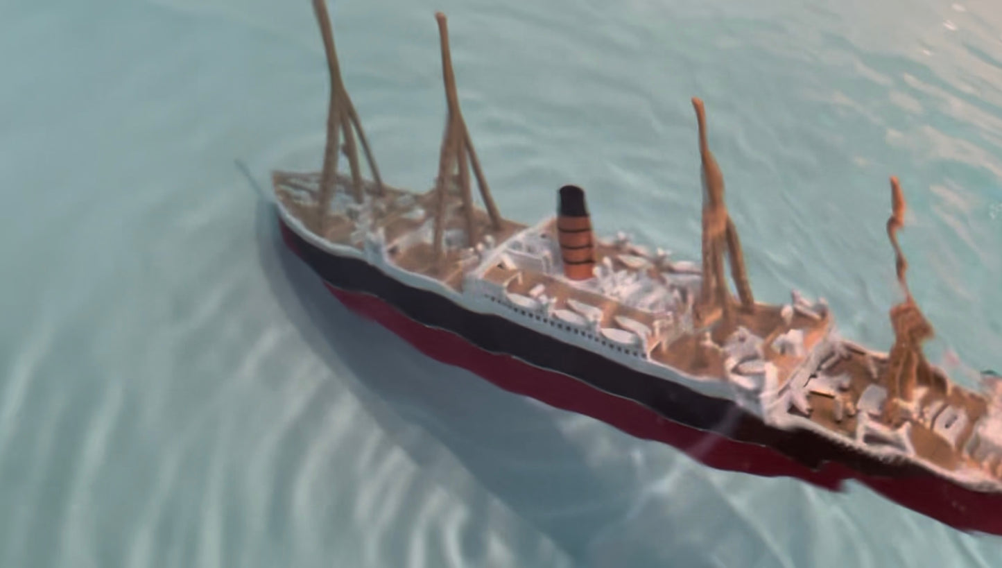 RMS Carpathia Submersible Model, Educational Model, FLOATS & SINKS Historically accurate