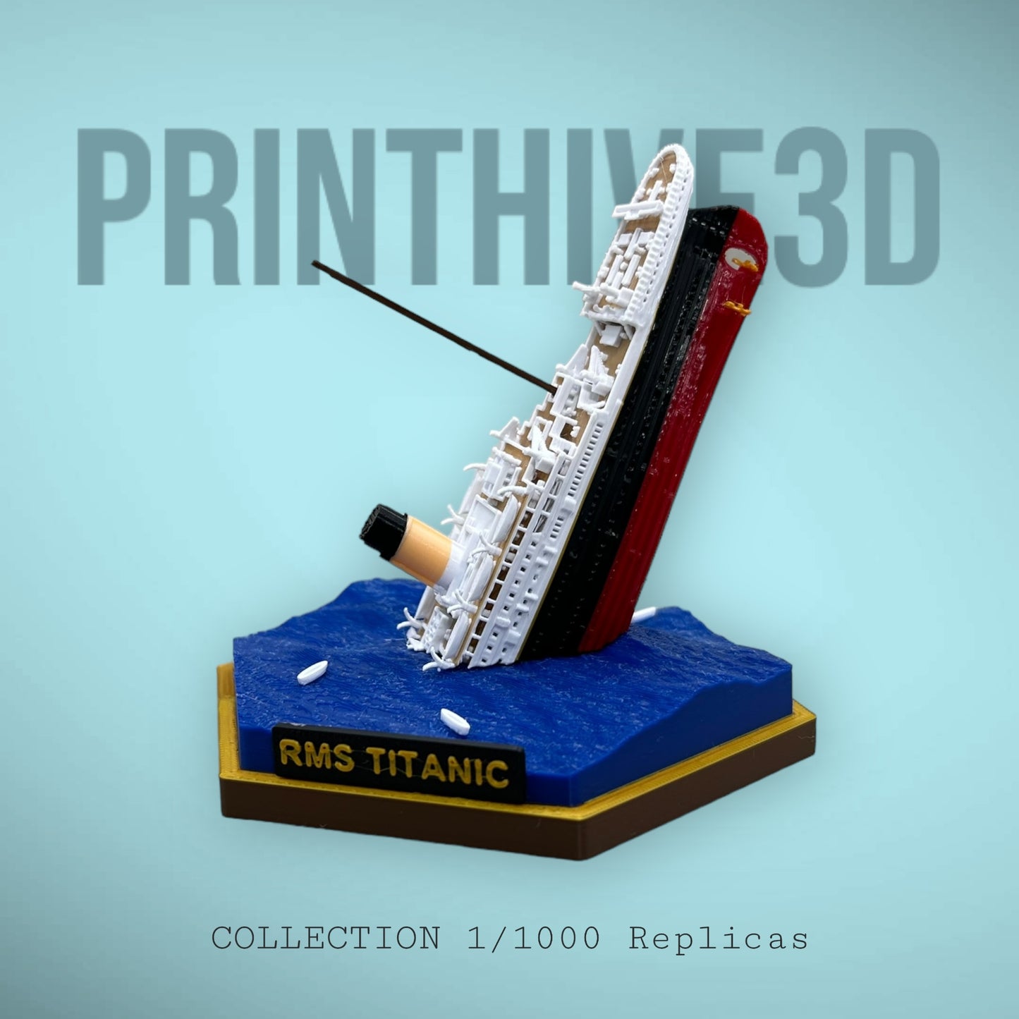 Titanic Sinking Model Detailed Replica Diorama, Titanic Toys, Titanic Gift, Titanic Ornament, Sinking Titanic, Cake Topper