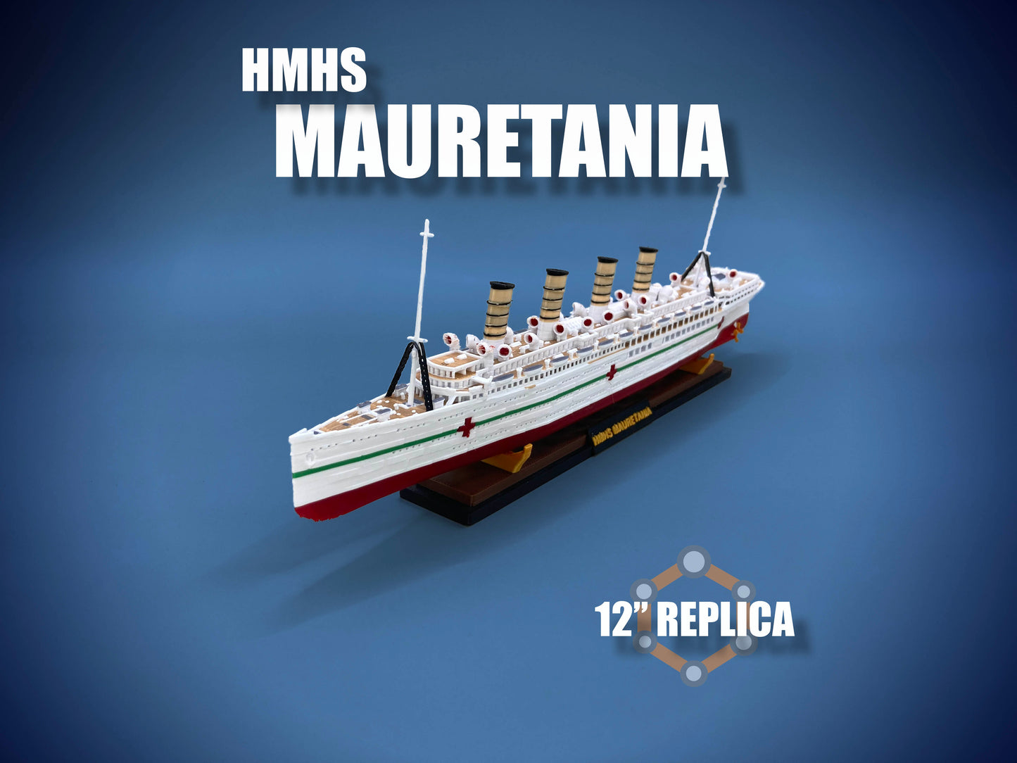 12" HMHS Mauretania Replica