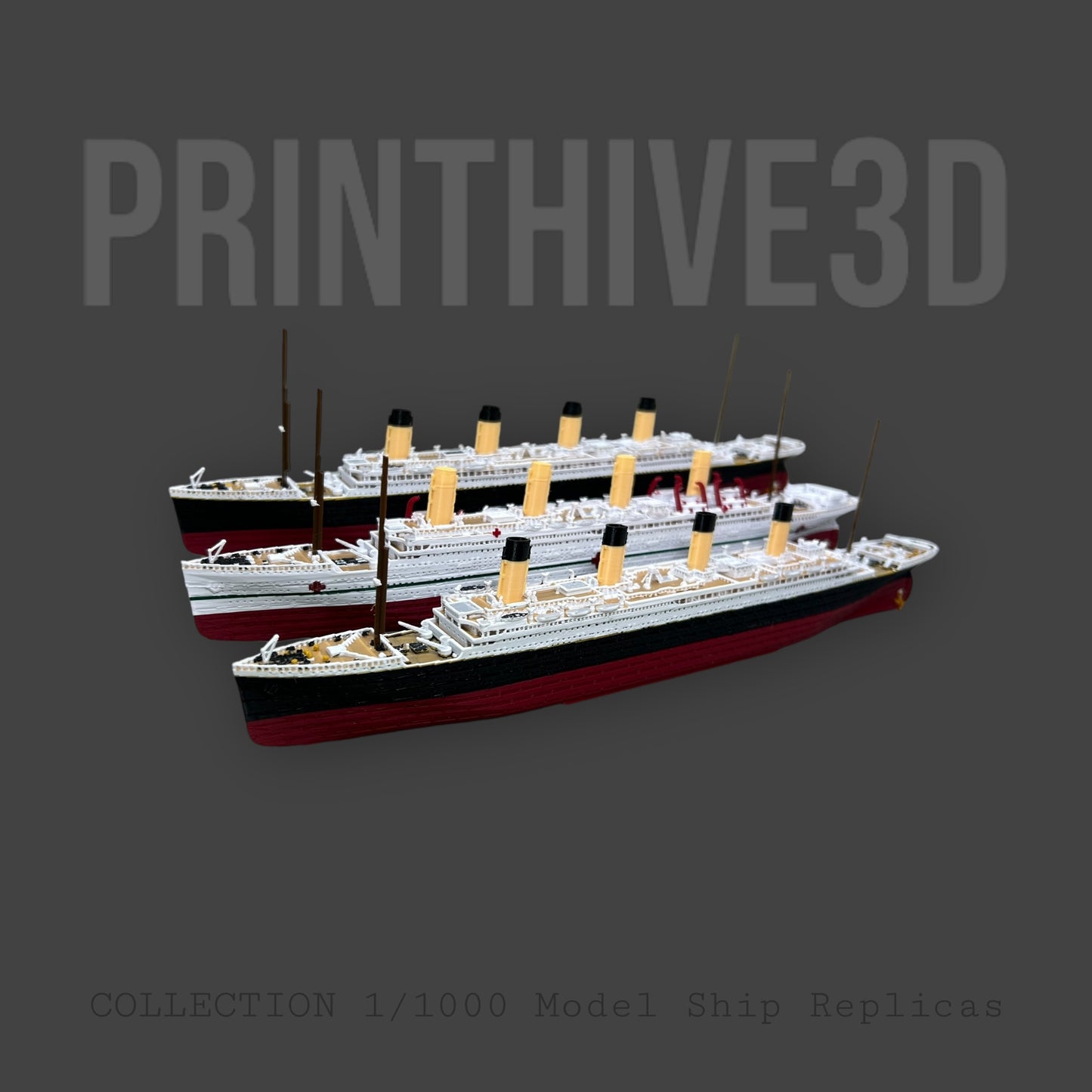 3 Ship Bundle RMS Titanic, Britannic, Olympic, Ship Replicas