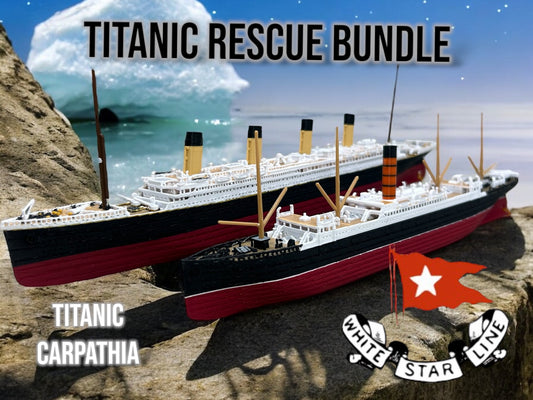 12" RMS Titanic and Carpathia Replica Bundle