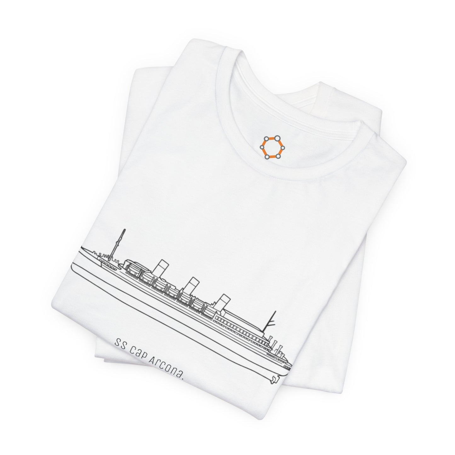 SS Cap Arcona Ship Outline T-Shirt — Vintage Ocean Liner Tee