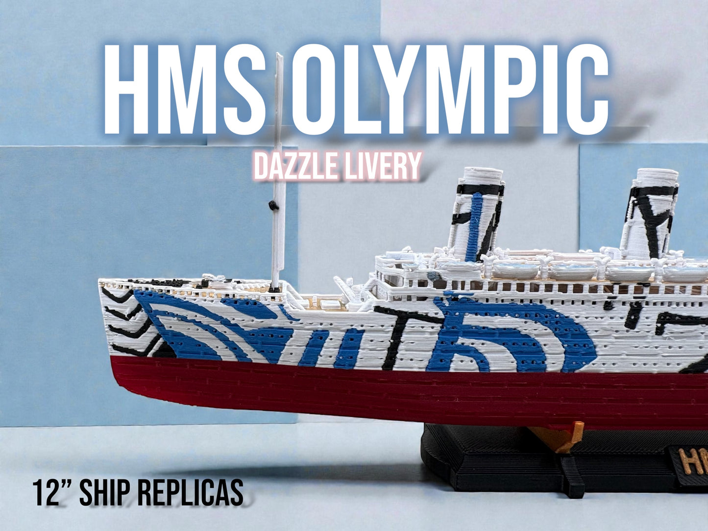 12" HMS Olympic Replica (Dazzle Olympic)