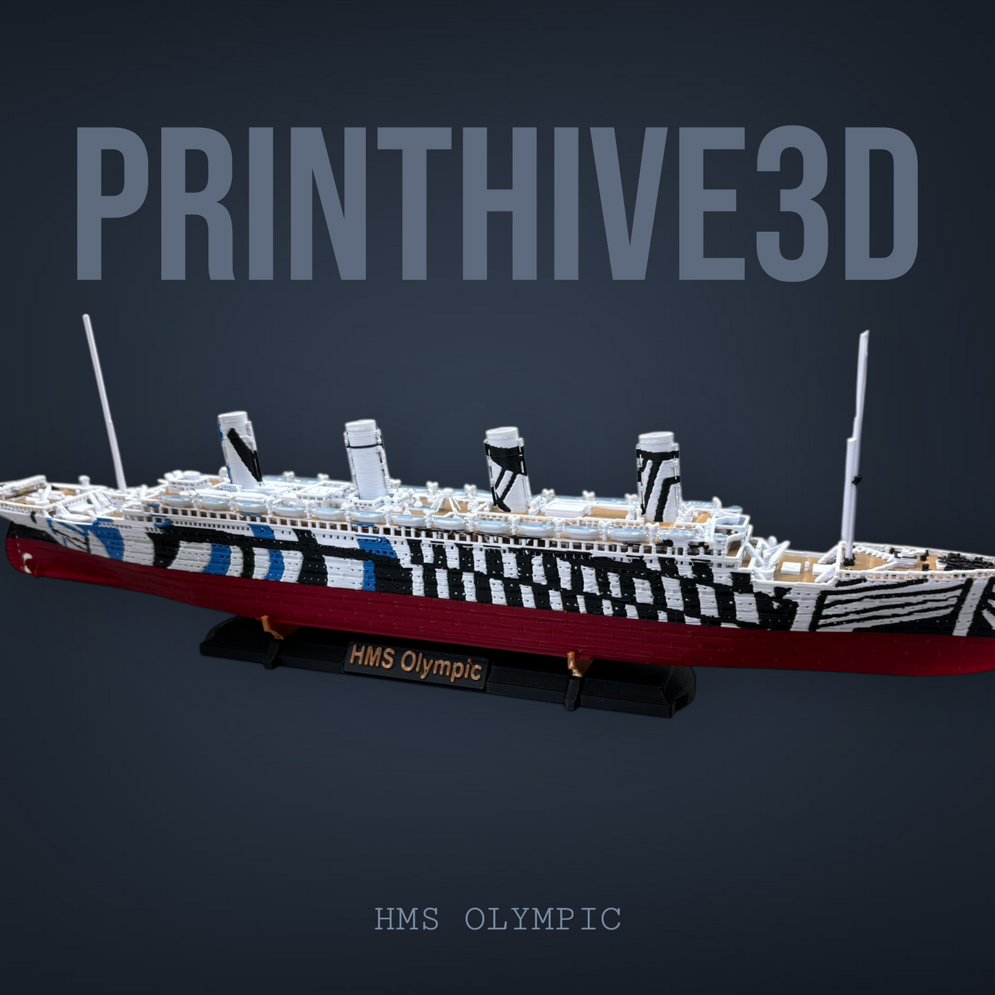 12" HMS Olympic Replica (Dazzle Olympic)