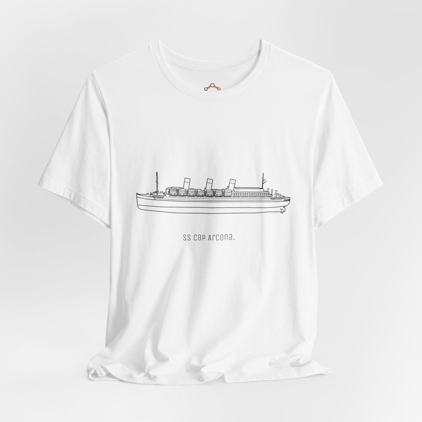 SS Cap Arcona Ship Outline T-Shirt — Vintage Ocean Liner Tee