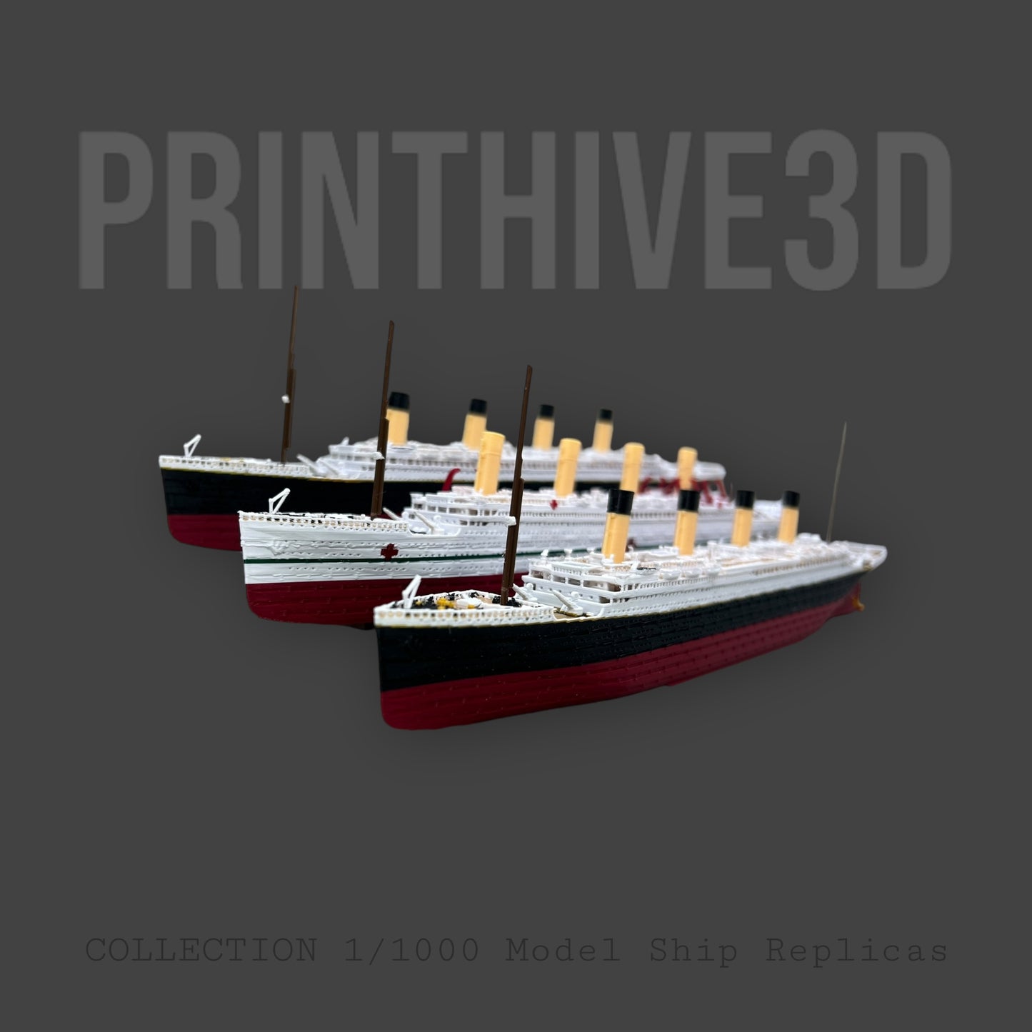 3 Ship Bundle RMS Titanic, Britannic, Olympic, Ship Replicas