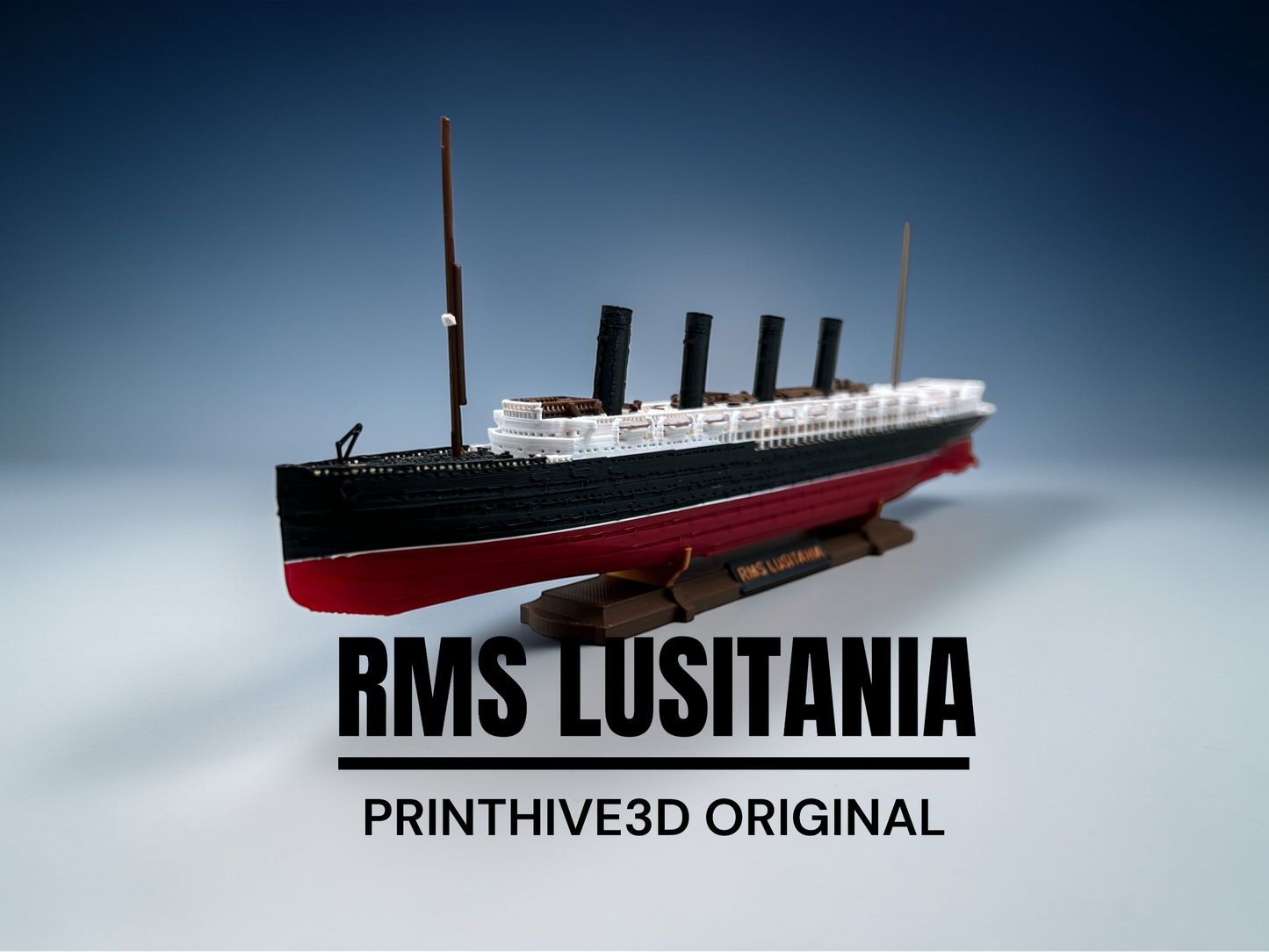12" RMS Lusitania Wartime Replica