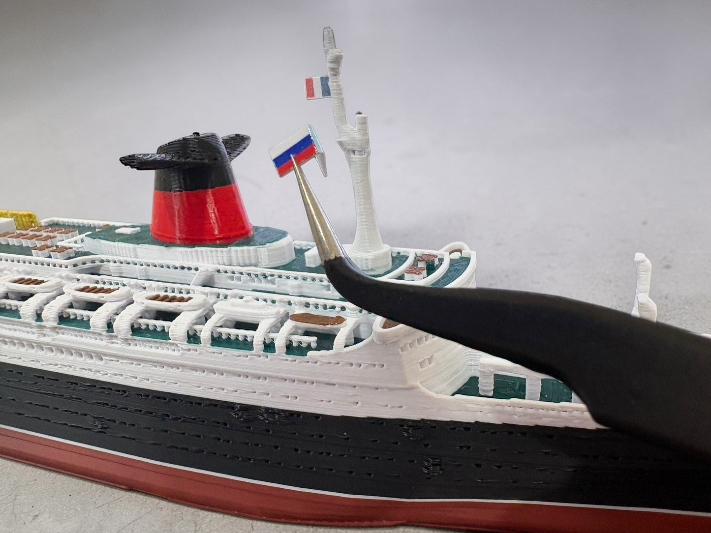 1:1000 Model Ship Flag Decals