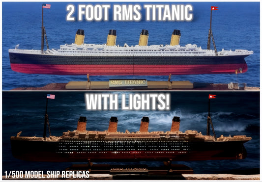 2 Foot RMS Titanic Replica With Lights