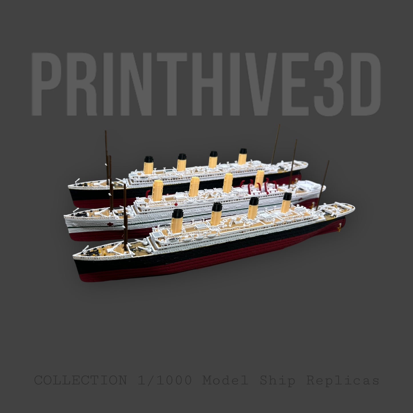 3 Ship Bundle RMS Titanic, Britannic, Olympic, Ship Replicas