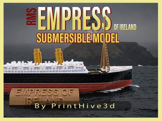 Empress of Ireland Submersible Model, Educational Model, FLOATS & SINKS Historically accurate