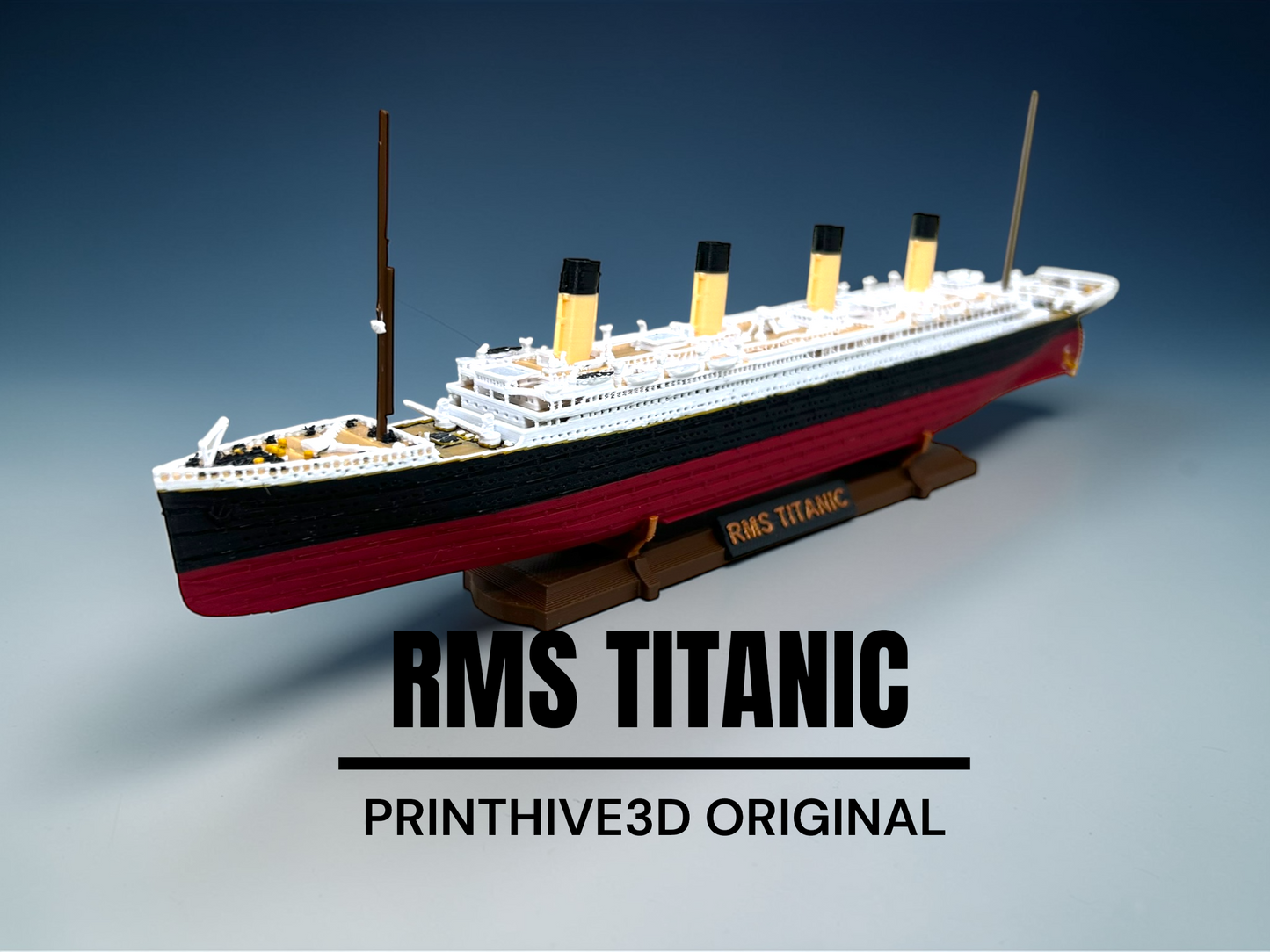 12” RMS Titanic Replica With Iceberg