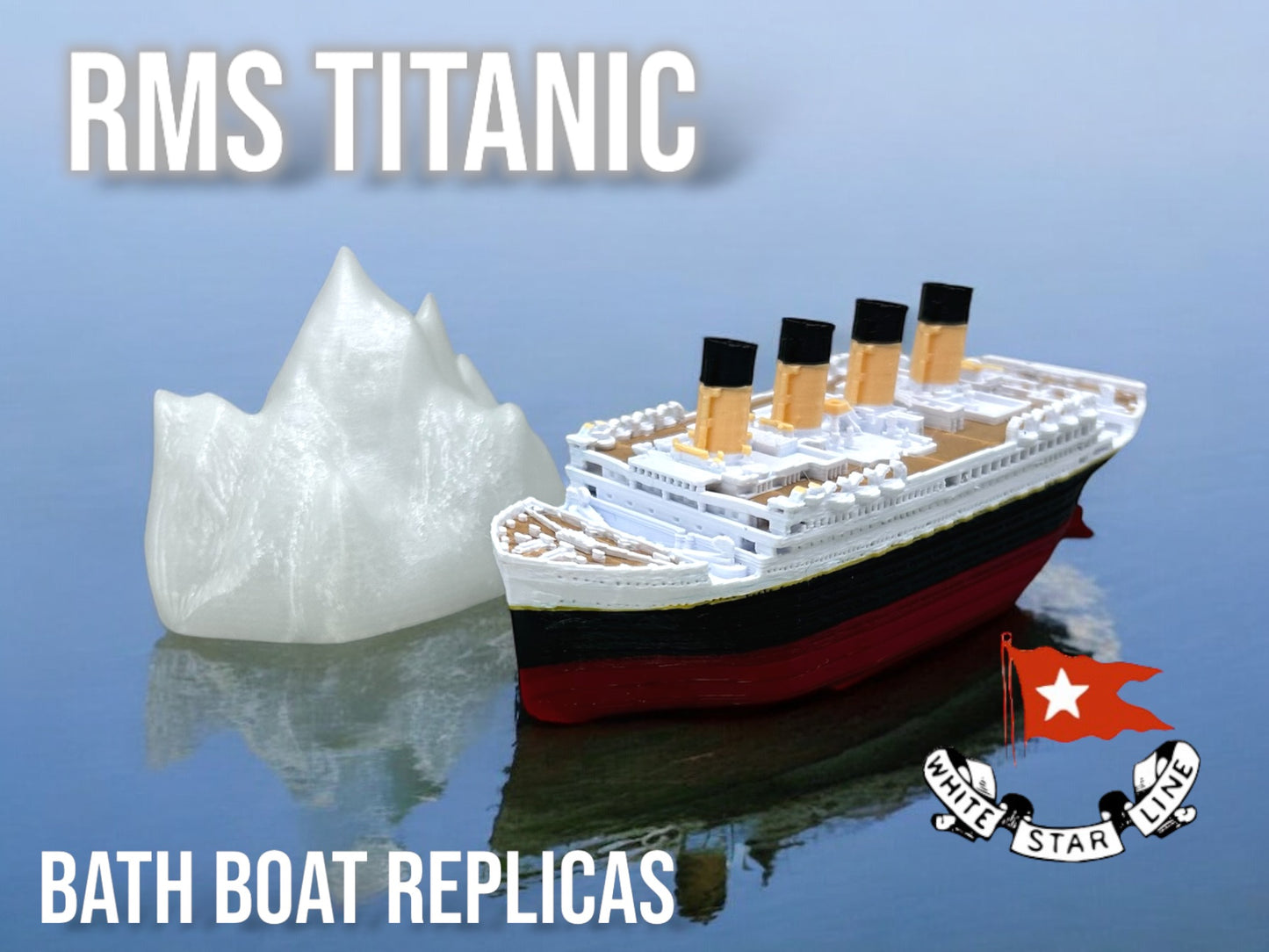 Floating Titanic Model With Iceberg-Bath toy