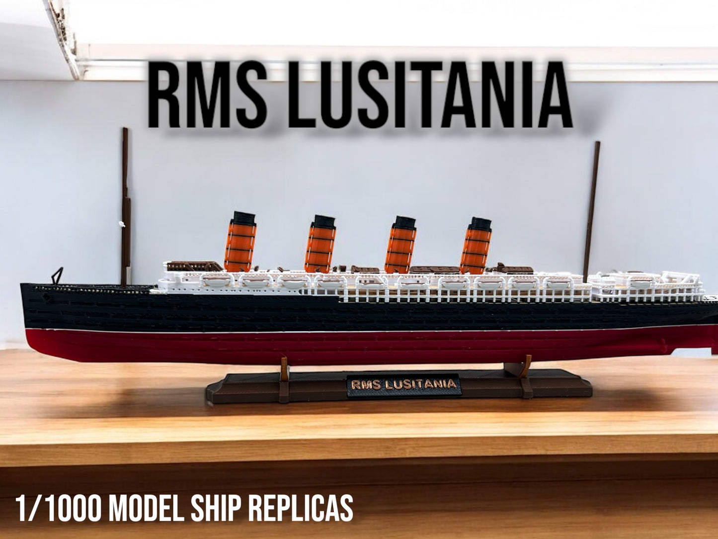 12" RMS Lusitania Replica