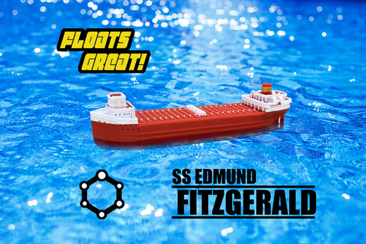 Floating Edmund Fitzgerald Model-Bath toy