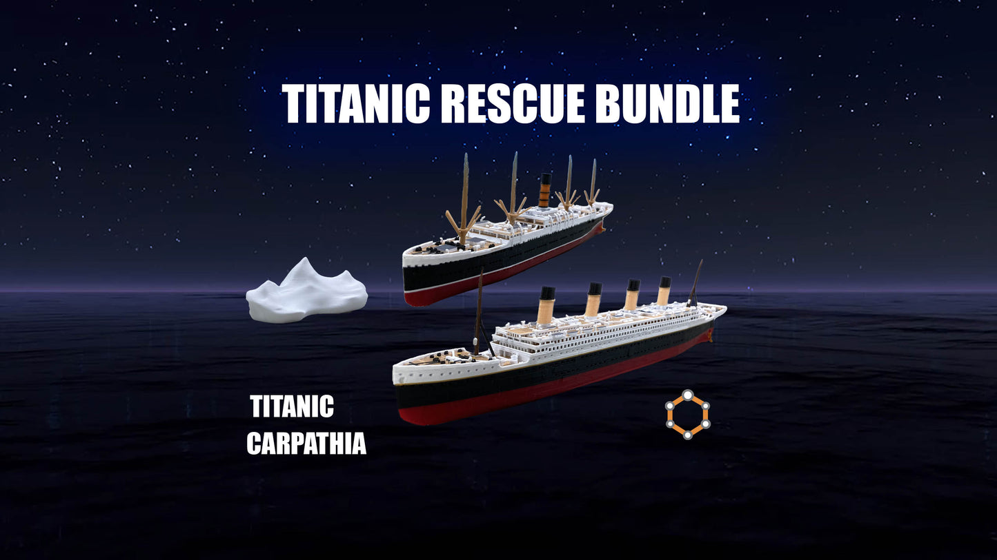 12" RMS Titanic and Carpathia Replica Bundle