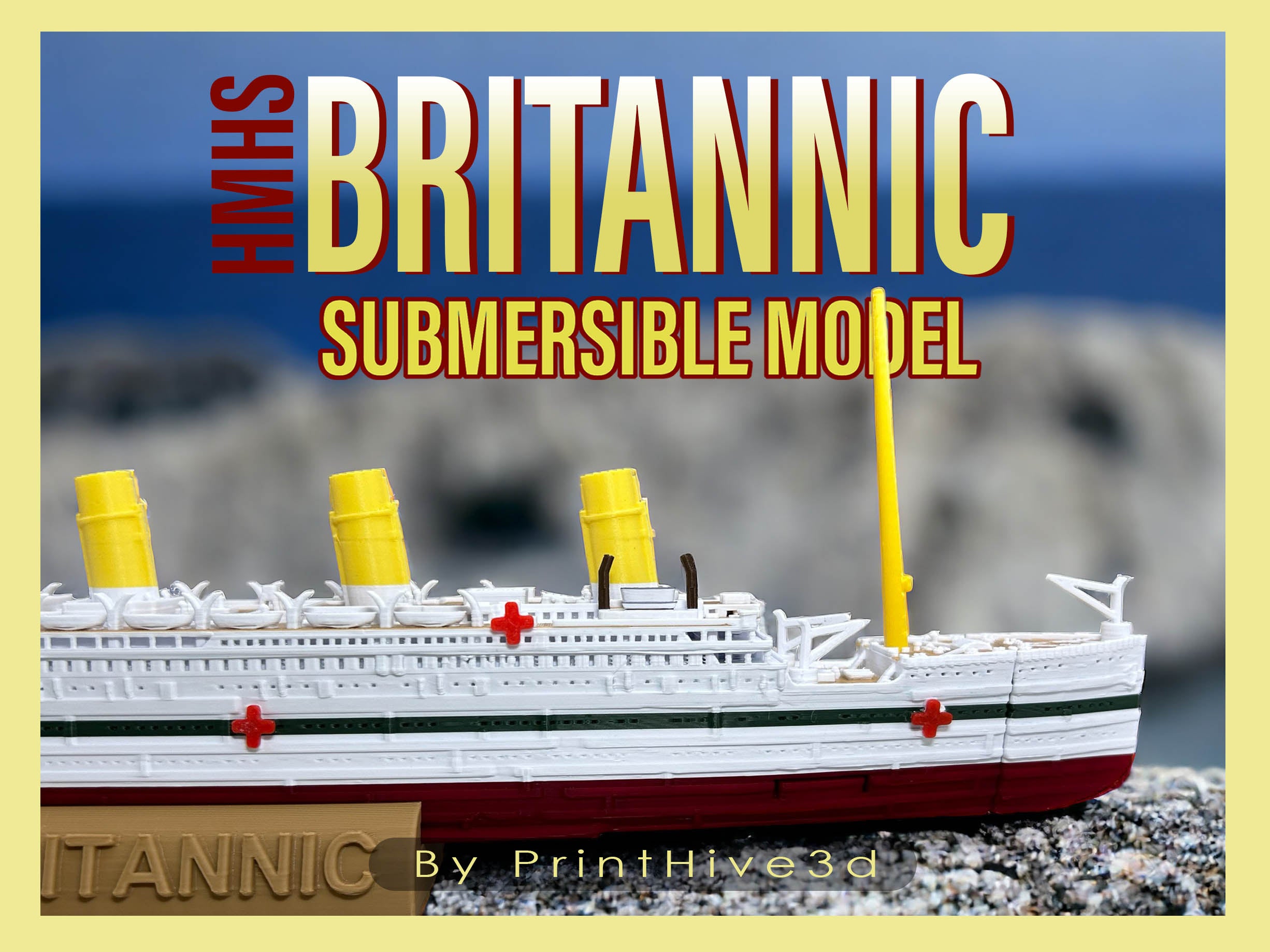 HMHS Britannic Submersible Model, Educational Model, FLOATS & SINKS Hi ...