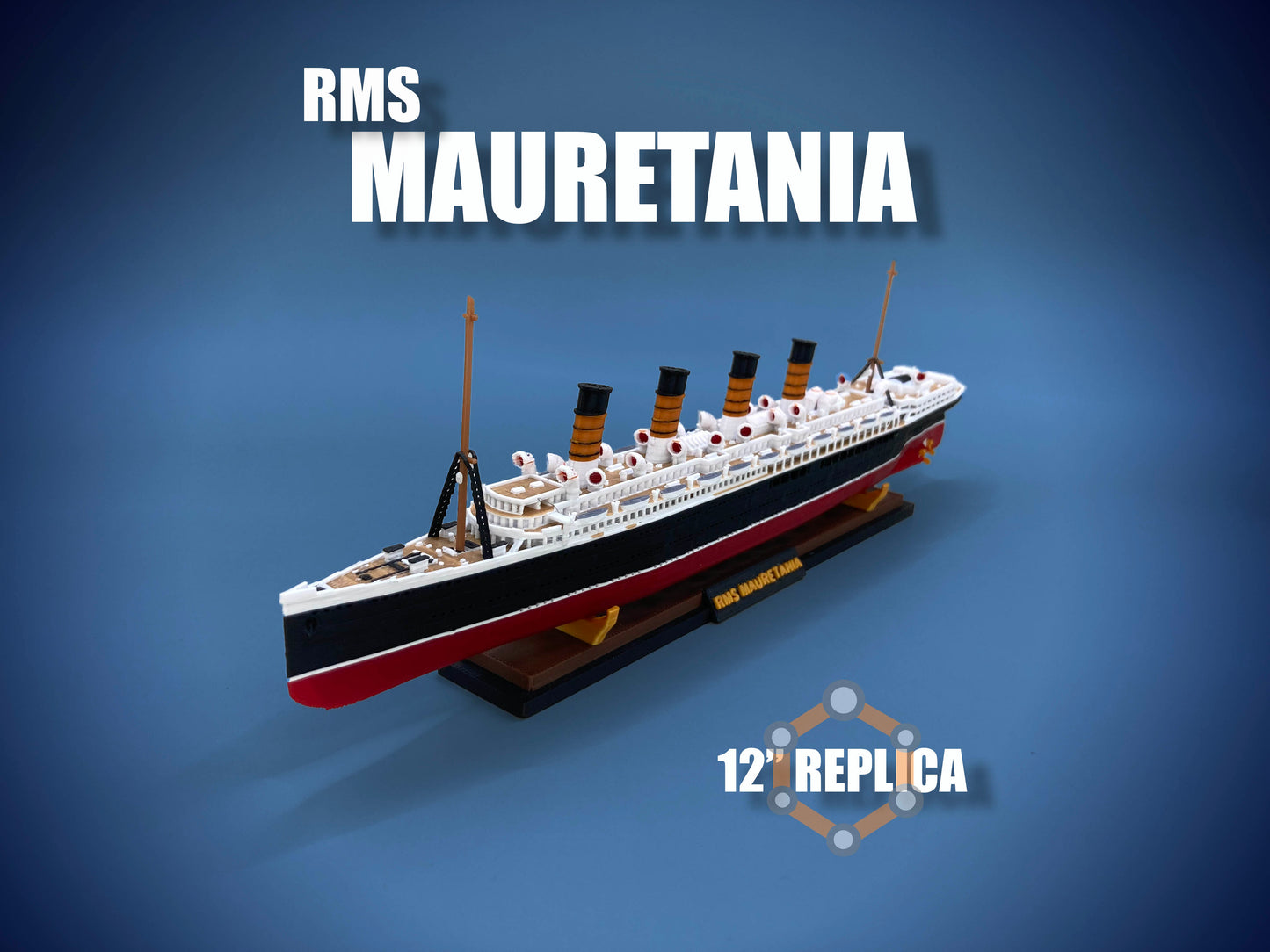 12" RMS Mauretania Replica